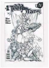 Teen Titans #1 -Michael Turner sketch cover variant; DC 2003 NM+