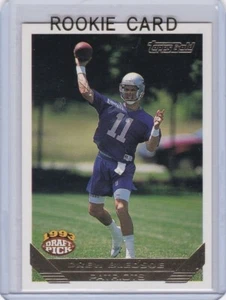 DREW BLEDSOE ROOKIE CARD 1993 TOPPS VERSIONE ORO RC New England Patriot Football - Foto 1 di 2