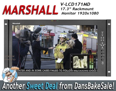 Marshall V-LCD171MD 17.3" Full Resolution Rackmount LCD 1920x1080 - Image 1 of 4