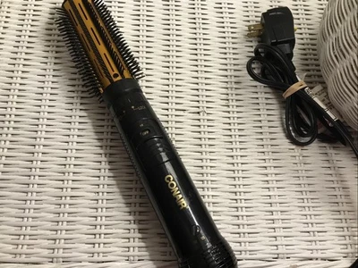 Conair Hot Air Curling BRUSH BLACK GOLD  TESTED WORKS Styling Straightener Excl - Image 1 of 4
