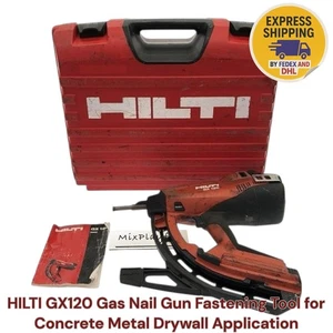 HILTI GX120 Gas Nail Gun Fastening Tool for Concrete Metal Drywall Application - Picture 1 of 9
