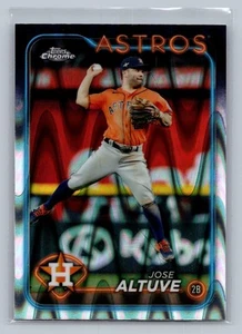 2024 Topps Chrome #58 Jose Altuve Raywave Refractors - Picture 1 of 2