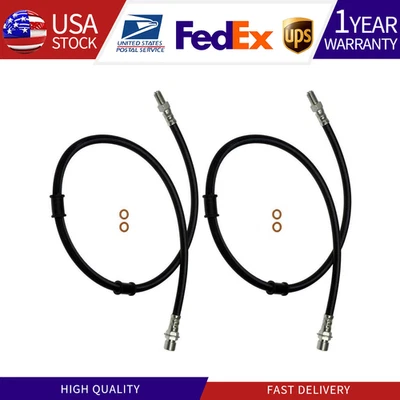 Juego de mangueras de freno delanteras 2x para International Harvester S1723 1980 6,6 L Foto 1 de 4