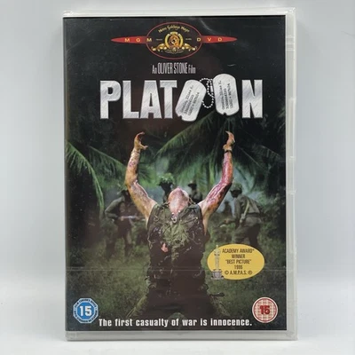 Platoon [DVD] Charlie Sheen • William Dafoe • Tom Berenger • UK R2  New & Sealed - Image 1 of 2