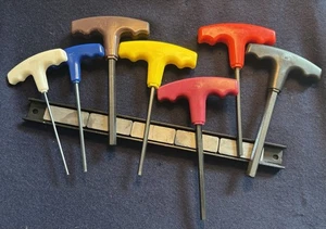 7 Piece/Sized Allen T Handle Wrench Metric w/Magnetic Hold - Picture 1 of 12