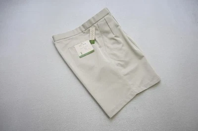Pantalones Cortos Chinos de Golf Dockers Cypress Plisados Calce Relajado 8" INS Para Hombres Talla 36 Nuevos con Etiquetas Foto 1 de 4
