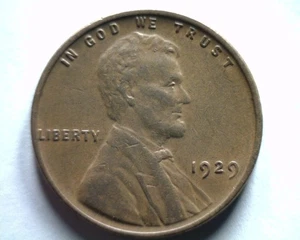 1929 LINCOLN CENT PENNY EXTRA FINE XF EXTREMELY FINE EF NICE ORIGINAL 99c SHIP - Picture 1 of 2
