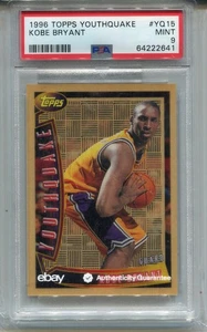 1996 Topps Youthquake Kobe Bryant Rookie Card PSA 9 MINT Graded Basketball #YQ15 - Picture 1 of 2