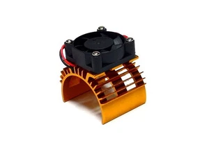 RC Model 5V 0.20A Cooling Fan & 36x33mm Motor Golden Aluminum Heat Sink AC220 - Picture 1 of 3