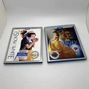 Snow White and the Seven Dwarfs & Beauty and the Beast Disney DVD / Blu-ray - Picture 1 of 12