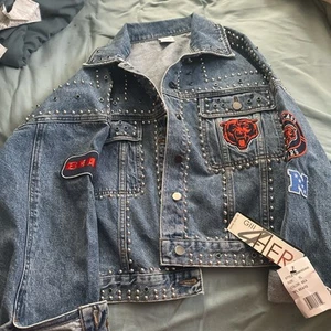 Women’s XL Girl 4 Her Bears Denim Jackrt - Picture 1 of 2