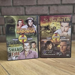 Nabonga + Swamp Fire / The Big Lift + Indiscretion of an American Wife DVD Lot - Picture 1 of 15