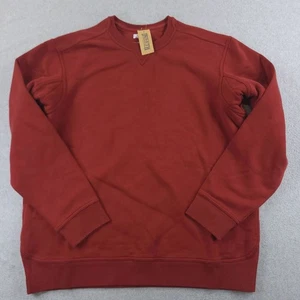 Duluth Trading Supped Up Sweats Rundhalsausschnitt Herren XL rot Baumwollmischung Pullover - Bild 1 von 11