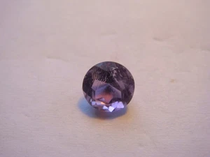 Amethyst Gemstone Round Cut 6.5 mm  0.8 Carat Natural Faceted Gem - Picture 1 of 3