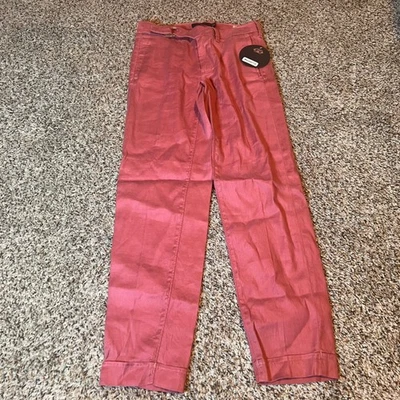 ONE 5 ONE Chino Colette Pants Size 3/26 Rosewood Pink Cropped Ankle New - Image 1 of 4