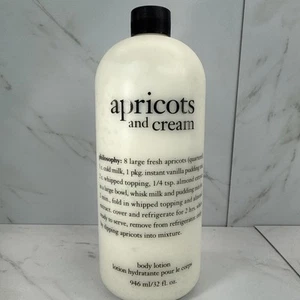 Philosophy ✨Apricots and Cream Body Lotion✨32 Oz ✨NEW Sealed - Bild 1 von 3