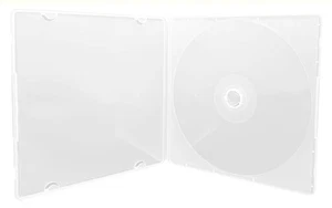 SLIM transparente einzelne VCD PP Poly-Hüllen 5 mm mit Kunststoffabdeckung Posten - Bild 1 von 3