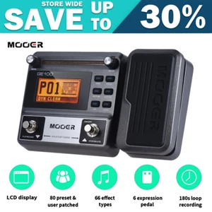 MOOER GE100 Multi-Effects Guitar Effect Pedal Processors 66 Effects Looper Drum - Picture 1 of 9