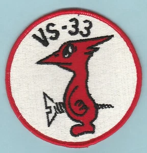 Vietnam vintage USN US Navy VS-33 AntiSubmarine Squadron 33 Screw Birds patch - Picture 1 of 2
