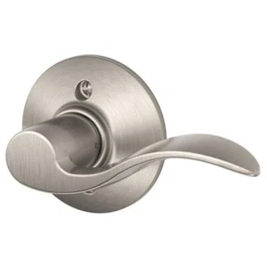 Schlage F170-ACC-RH Accent Right Handed Non-Turning Door Lever Satin Nickel - Picture 1 of 1