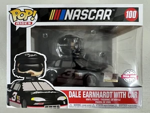 Dale Earnhardt with Car 100 ~ NASCAR ~ Funko Pop Vinyl ~ Stock Car Auto Racing - Picture 1 of 6