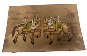 AK Antik Indianer Handgeschrieben Vintage Geschichte Sammlerstücke Bemalte Pferde - Bild 1 von 2