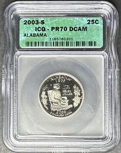 2003-S Proof Alabama Quarter ICG PR-70 DCAM, Buy 3 Items, Get $5 Off!! - Picture 1 of 2