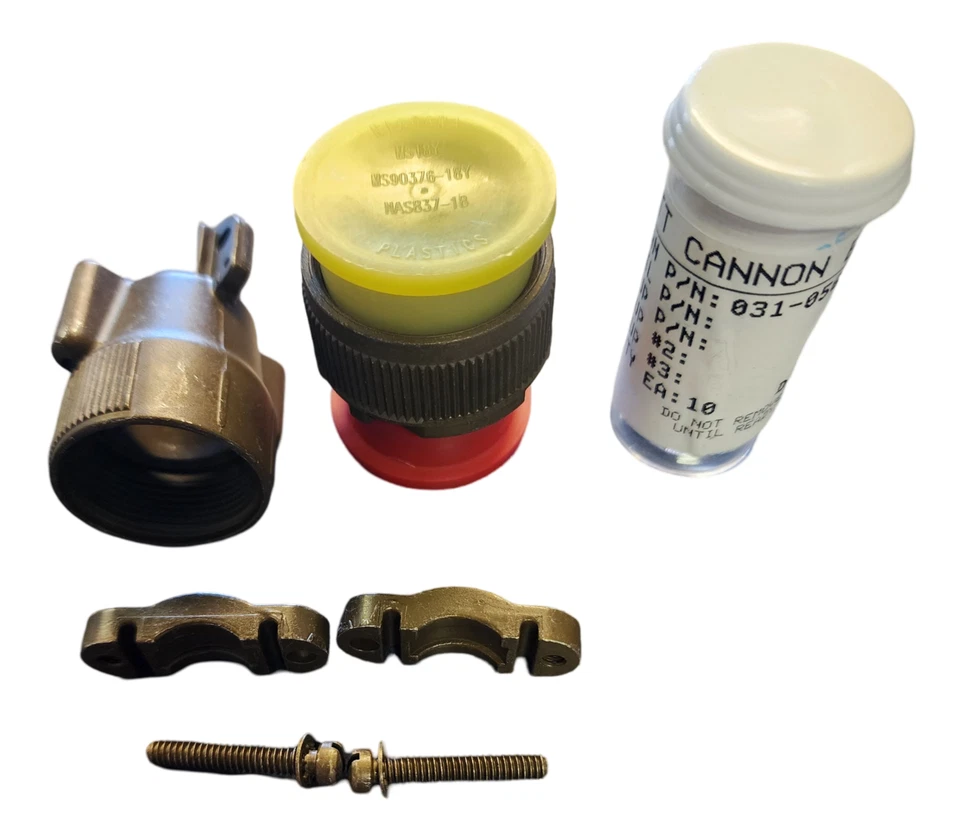 ITT Cannon CA3106E18-1S-F80-F85 MIL Circular Connector, 10 Contact, Cable Mount - Image 1 of 4