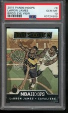 LeBron James 2015/16 Hoops Basketball  Bird's Eye View #8 GEM MT PSA 10