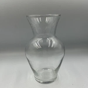 Clear Beta Fish Bowl Flower Vase Glass Urn 7" tall and 4" wide - Picture 1 of 8
