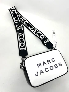 Borsa a tracolla Marc Jacobs Perfect Flash in pelle nera/bianca per fotocamera - Foto 1 di 7