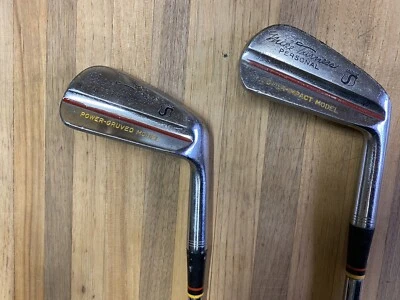 Palos de golf Spalding Mike Turnesa personales de hierro 3 y 7 de colección modelo Power Gruved Foto 1 de 4