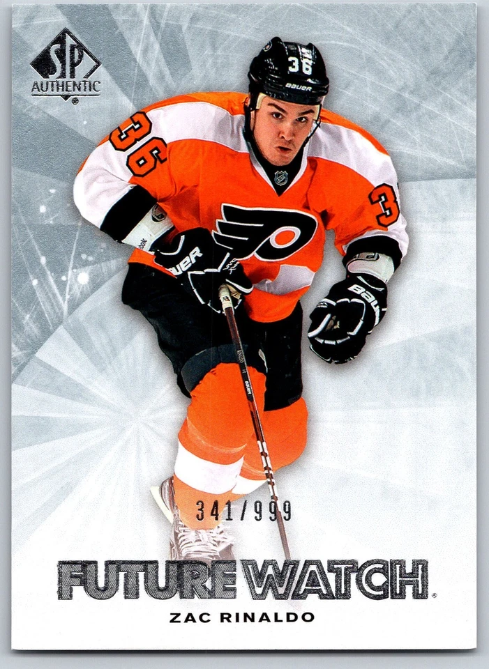 Zac Rinaldo 2011-12 SP Authentic Future Watch #213 Rookie RC Flyers /999 - Image 1 of 2