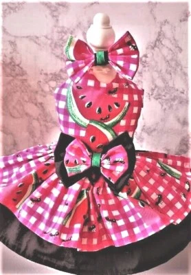 VESTIDO ARNÉS PERRO SANDÍA NUEVO HECHO A MANO ENVÍO GRATUITO Foto 1 de 3