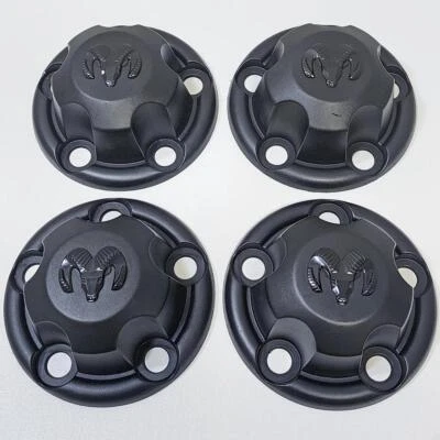 1998-2003 Dodge Ram Van # 2141 15x6.5 roda de aço 10 furos tampa central preta CONJUNTO/4 - Imagem 1 de 4