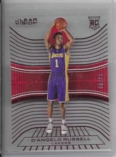 2015-16 Panini Clear Vision Red Rookie- D'Angelo Russell /99 Los Angeles Lakers