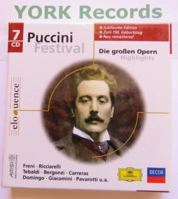 PUCCINI - Festival - Die Grossen Opern Highlights - Ex Con 7 CD Set DG / Decca - Image 1 of 3