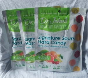 3pk Dr John’S Sugar Free Candy Sour Healthy Hard Candy - Zero Sugar Low Calories - Picture 1 of 3