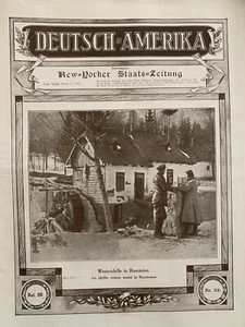 Deutsch-Amerika Winteridylle in Rumänien June 1917 (KL1166) J1000 - Picture 1 of 2