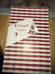 Vintage Canasta Score Pad & Canasta Official Rules 1950 - Picture 1 of 6