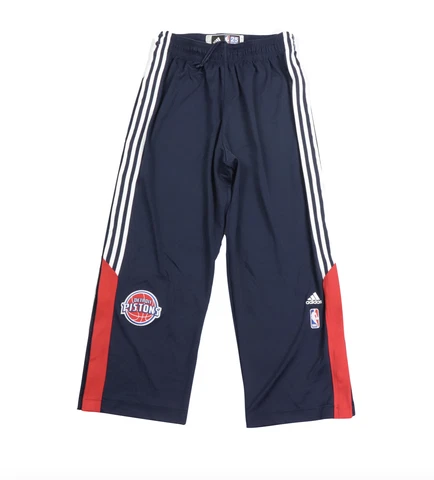 Adidas NBA Authentics Detroit Pistons Basketball Kyle Singler Game Worn Pants XL Cover
