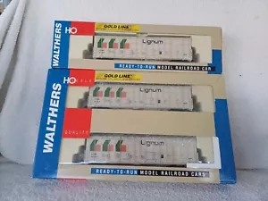 Walthers HO 932-7026 & 932-27026 Thrall Door Box Cars X 3 LIGNUM Livery - Bild 1 von 13