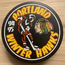 Portland Winterhawks WHL Hockey Puck 1994-95 Souvenir Canadian Hockey League 