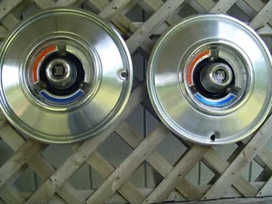 1966 66 VINTAGE CHRYSLER DODGE PLYMOUTH THREE HUNDRED 300 HUBCAPS WHEEL COVERS - Picture 1 of 11