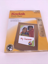 "Kodak Photo Paper, Matte, 7 Mil, 8-1/2 X 11, 100 Sheets/Pack"