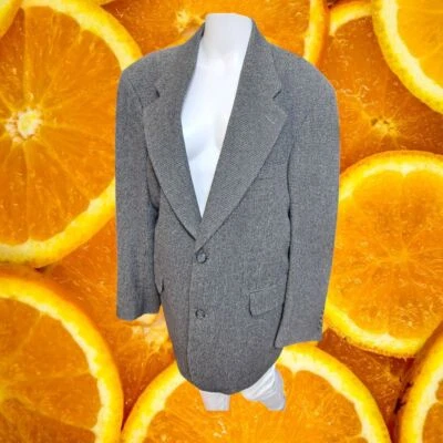 Blazer Abrigo Deportivo Gris Mezcla Cabello Camel Italiano Gianfranco Ruffini R-40 Foto 1 de 4