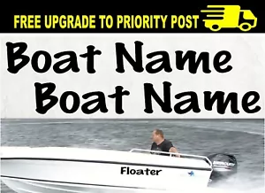 Custom Boat Names Marine Vinyl Cut Decals 600mm Stickers - Picture 1 of 5