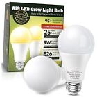 Grow Light Bulbs, 100W Equivalent Plant Light Bulbs Full Spectrum, A19 9W LED 