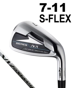 HONMA BERES NX IRON SET #7-#11 VIZARD GRAPHITE SHAFT S-FLEX 5 CLUBS STIFF - Picture 1 of 10