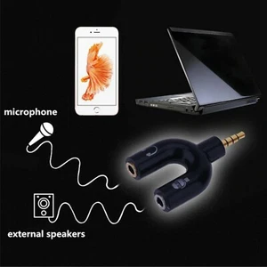 Cavo SDOPPIATORE CUFFIA MICROFONO ADATTATORE JACK AUDIO 3.5MM PER SMARTPHONE PC - Imagen 1 de 5